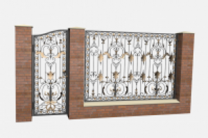 Калитка и забор. Ковка