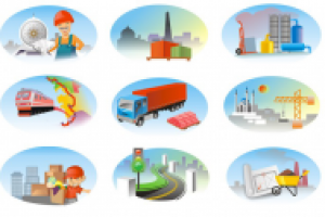 Серия иконок для сайта по грузоперевозкам