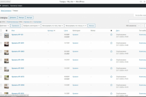 Наполнение магазина arti.annei.online