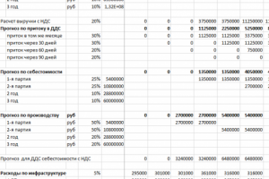 Пример финансового моделирования проекта