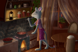 Хозяйственная мышка иллюстрация