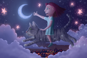 Волшебная ночь иллюстрация