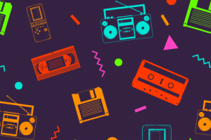 векторный бесшовный фон ретро