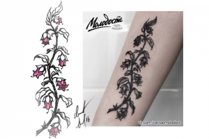 Эскиз тату. Белладонна