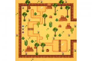 Тайловая игра - биом пустыня