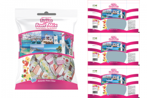 Упаковка конфеты с начинкой