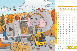 Страницы перекидного настольного календаря, часть 3