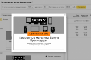 Адаптивный баннер для Sony
