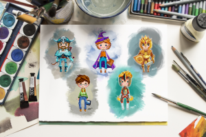 Персонажи для детских витаминов