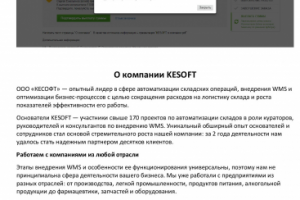 О компании KESOFT (сфера IT)