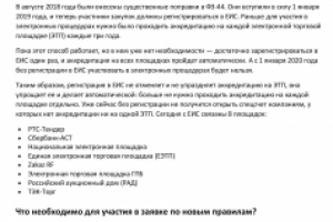 LSI-cтатья по закупкам о регистрации в ЕИС в топе