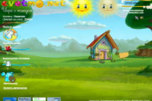 Интерфейс для игры Цветмонет