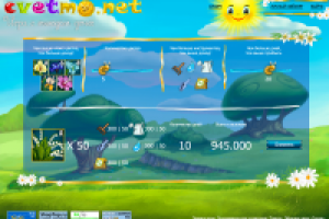 Посадка цветов для игры Цветмонет