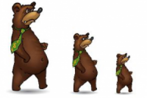 Мишка боком (сайт+Вконтакте+Фейсбук)