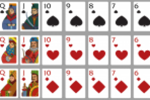 Валет, дама и король для карточной игры АЗИ