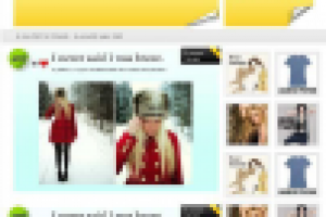 Вариант дизайна для сайта о моде