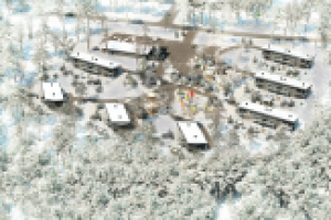 Генплан 2 поселка в Финляндии (зима)