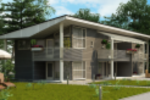 Квадрохаус для коттеджного поселка в Финляндии