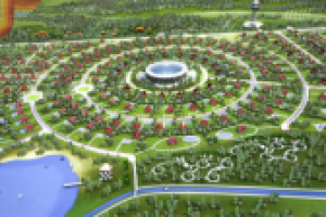 Сектор с озером генплана ДНП Коломо