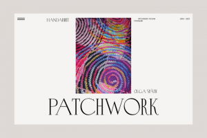 Сайт на Тильде для мастерицы в технике пэчворк