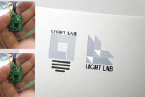 логотип производства энергосберегающих ламп, с оттиском на плате