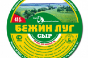 Этикетка для головки сыра "Бежин луг"
