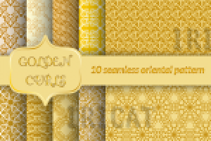 Орнаменты бесшовные в векторе.