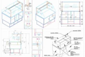 Чертеж прилавка