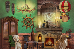 Фон детского домика