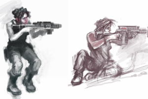 Скетчи персонажей