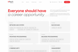 Сайт обучающей платформы "IDTech"