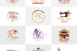 Логотипы в watercolor стиле