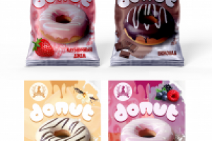 Разработка упаковки для пончиков фирмы "Именитые"