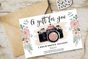 Подарочный сертификат для фотографа