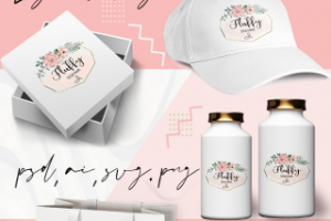 Фирменный стиль магазина постельного белья - Fluffy