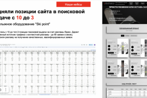 Подняли позиции сайта в поисковой выдаче с 10 до 3