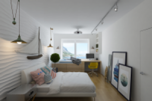 Спальня в морском стиле