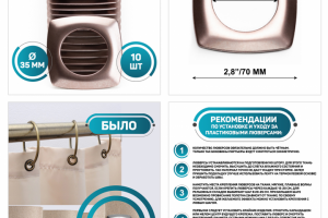 Карточки товара для люверсов для штор