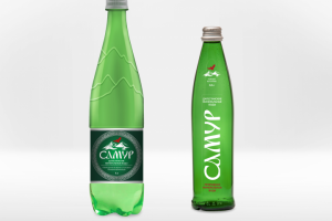 Дизайн упаковки минеральной воды Самур