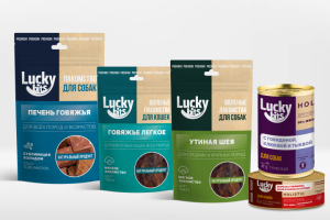 Дизайн линейки лакомств для животных LuckyBits