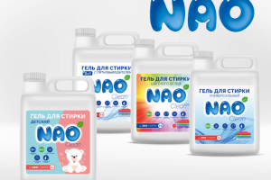 Дизайн линейки гелей для стирки "NAO"