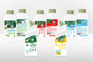 Дизайн линейки бытовой химии Siberian Helper