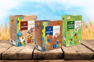 Дизайн упаковок готовых завтраков