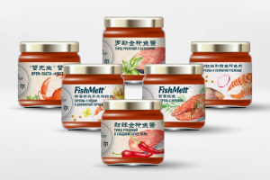 Дизайн этикеток линейки рыбных консервов FishMett