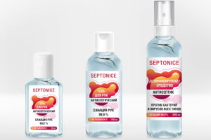 Дизайн этикеток для линейки антисептиков