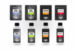 Дизайн серии уходовой косметики для мужчин