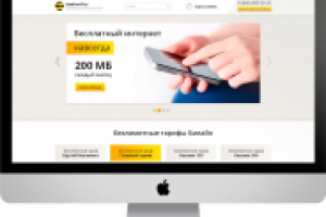 Сайт для партнера компании "BeeLine" (CMS MODX REVO)