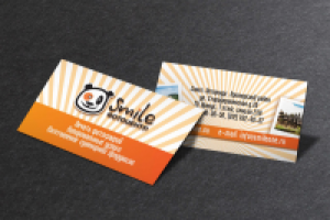 Визитка для фотоцентра Smile - 3-й вариант