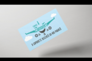 Визитка такси "Самолет"