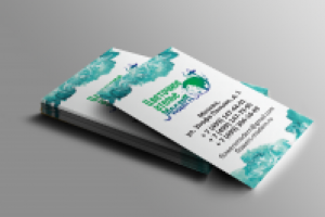 Визитка цветочное ателье "Модерн"